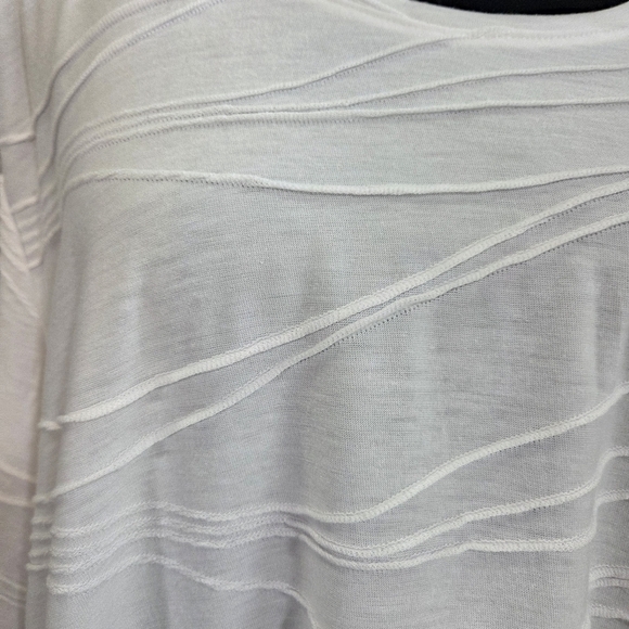 Penmans Elegant White Textured Women's Top Size 3X - Picture 3 of 6